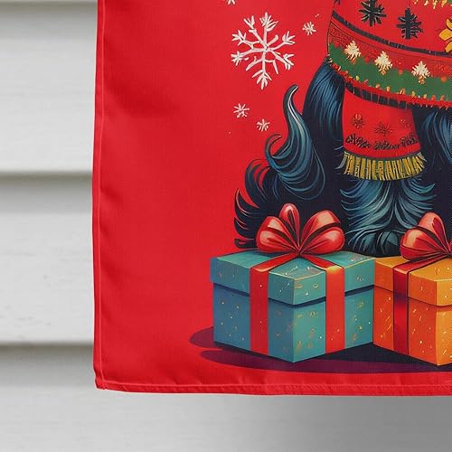 Vista 76 de Caroline's Treasures DAC3163CHF Bandera de casa de Navidad de Husky siberiano grande para porche, manga de porche, pancarta decorativa para SIBERIAN