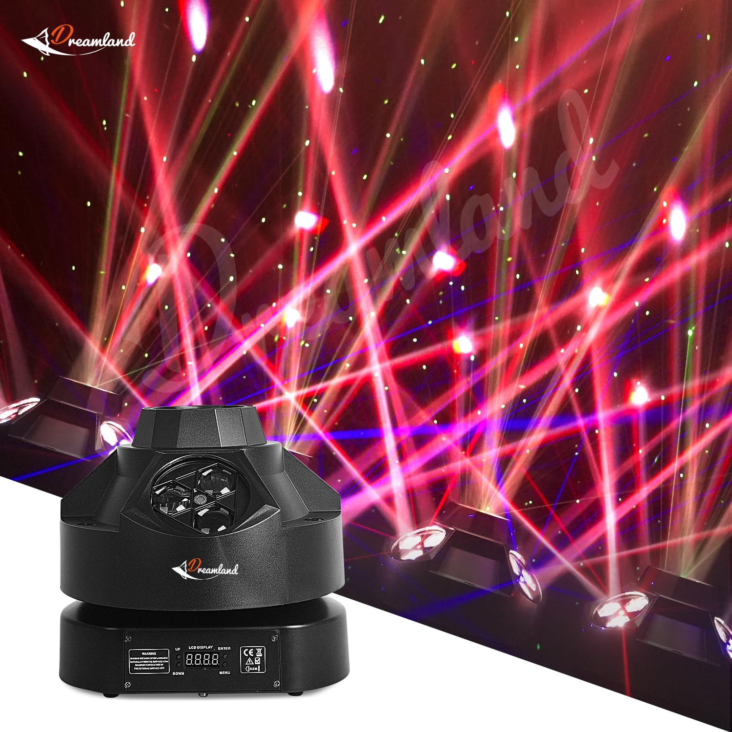 Dreamland Moving Head Beam Light LED RGBW Rotation Moving Head Disco