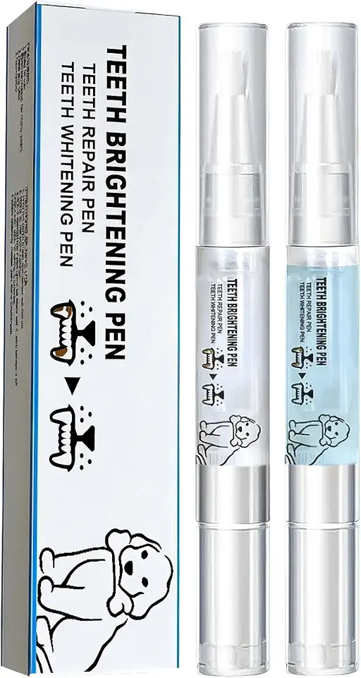 JoanofArc Caneta clareadora de dentes para animais de estimação, caneta de limpeza de dentes para animais de estimação, usada para cuidados dentários de animais de estimação, fortalecimento dos dentes