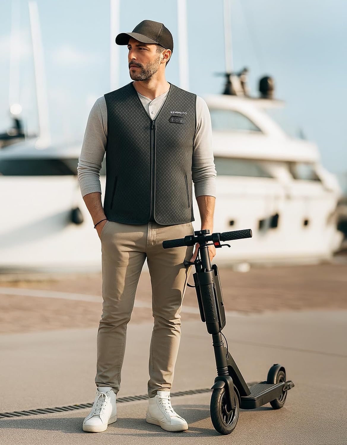 KEMIMOTO Heated Vest for Men with 10000mAh Battery, Electric Warming Vest for Hunting & Winter Sports