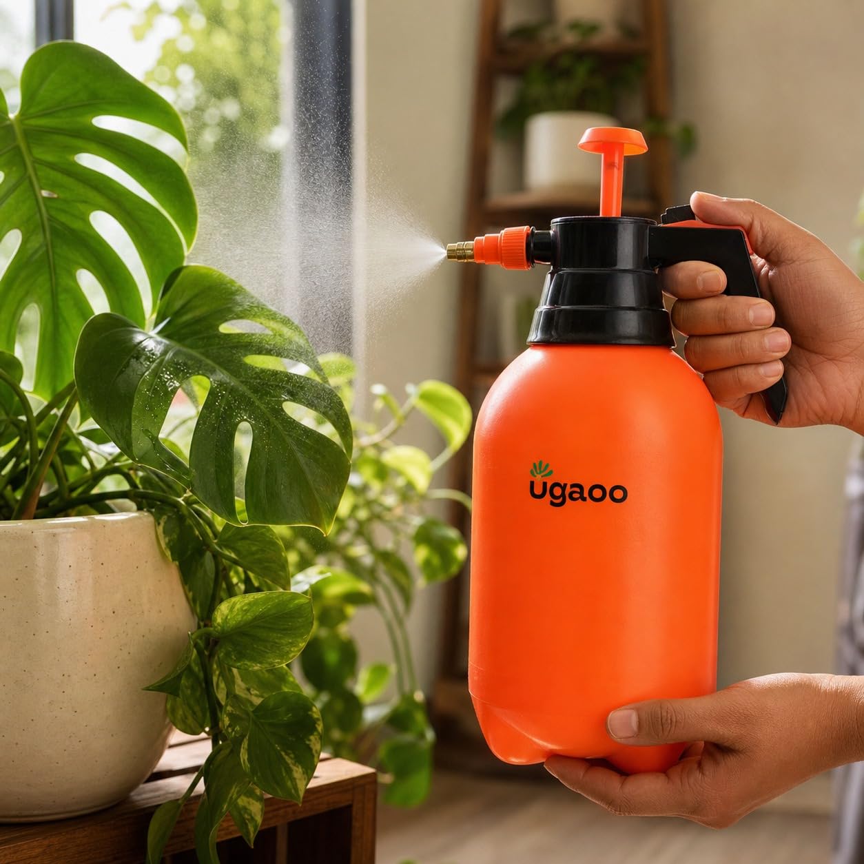 Ugaoo Handheld Pressure Spray Pump (2 LTR) | Pressure Pump Watering & Cleaning | Adjustable Nozzle | Leak Proof-image-27