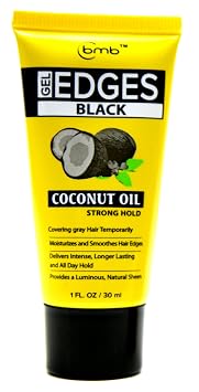 BMB Coconut Oil Black Gel Edges 1oz ONE PACK