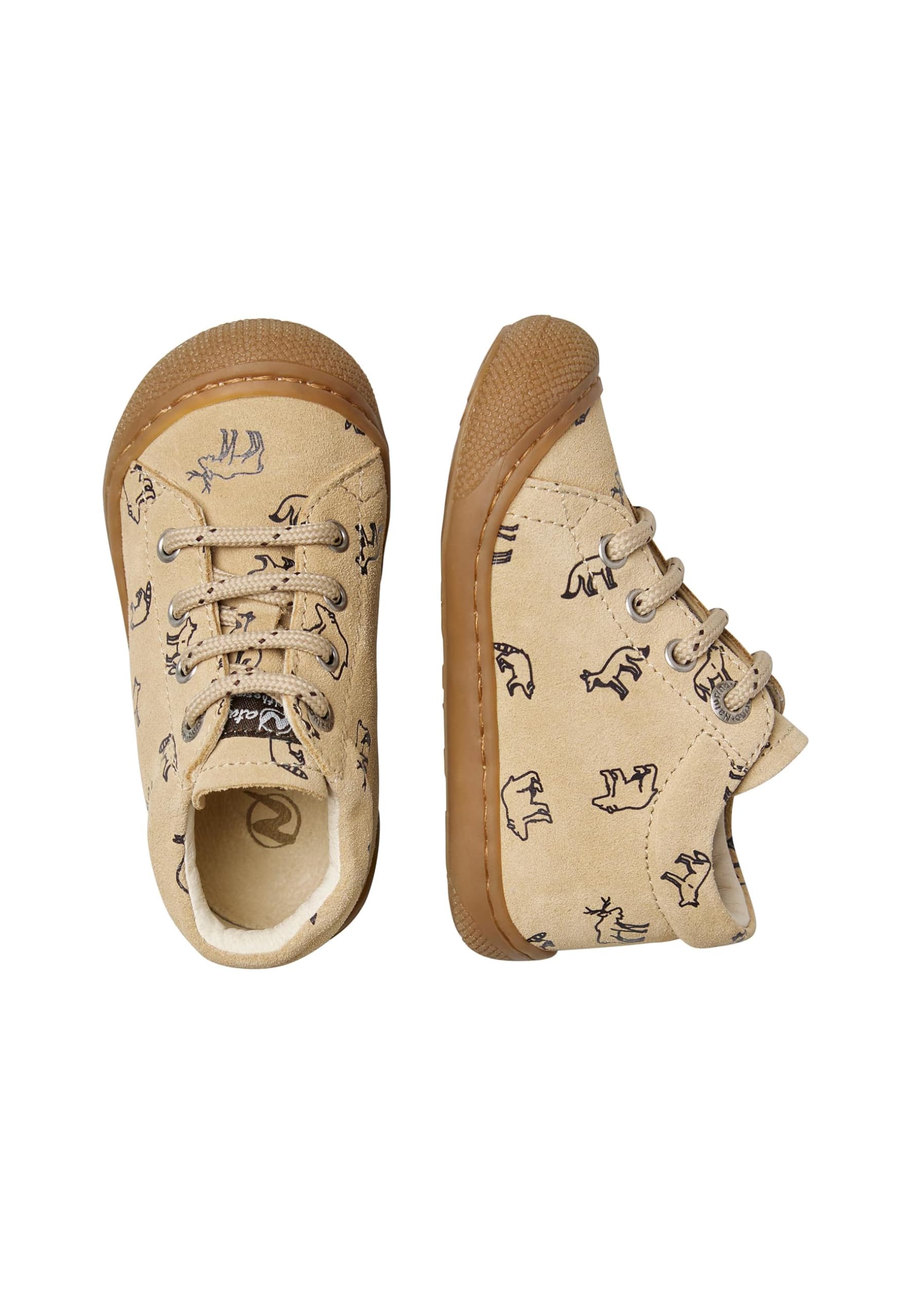 Naturino Lauflernschuhe aus Veloursleder, Beige- 20