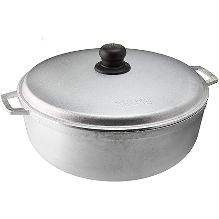 IMUSA USA Traditional Colombian Caldero, 4.8 Quart, Silver