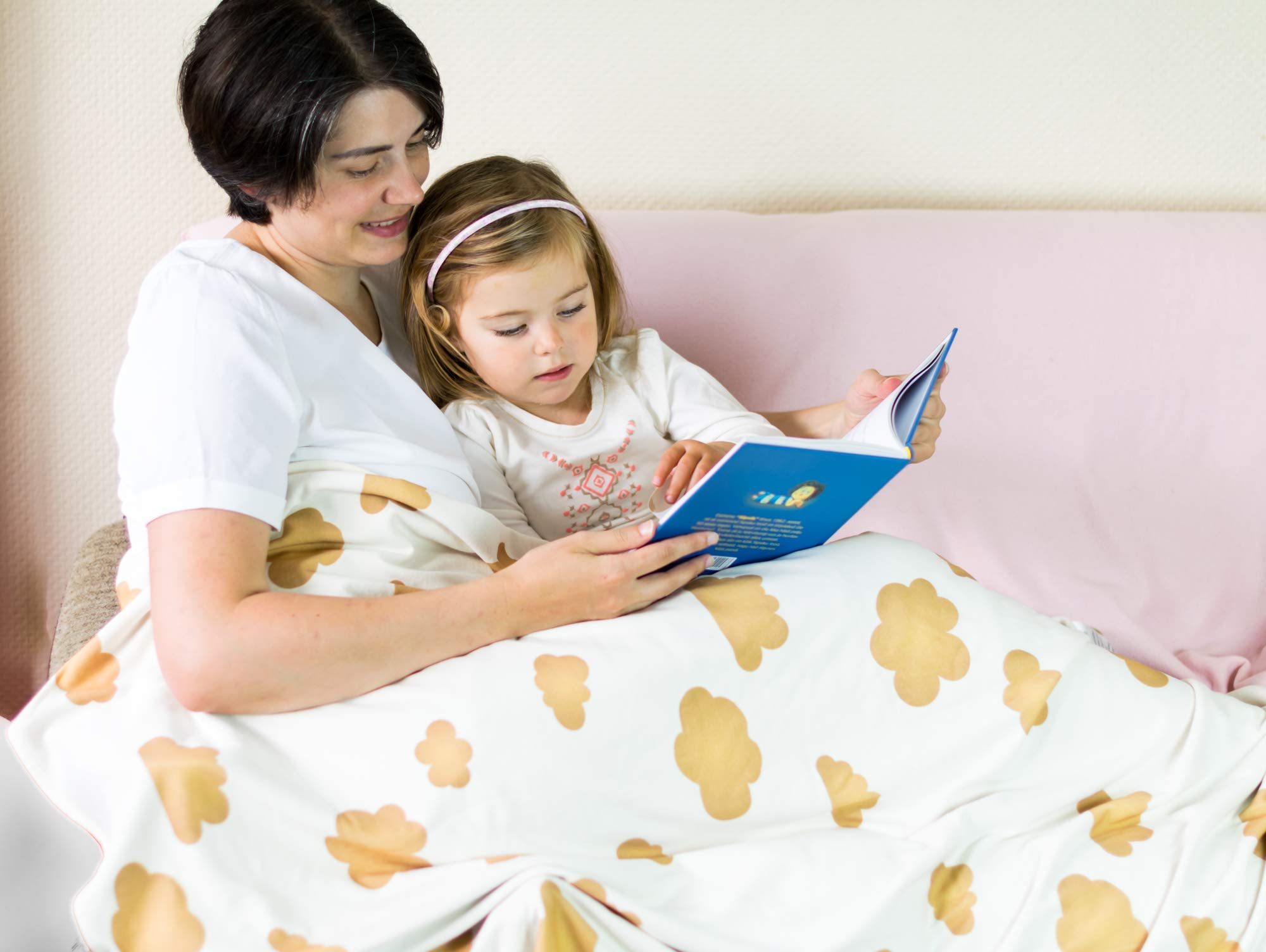 Coperta in lana per neonati e bambini | 100% lana merino strato interno e 100% cotone organico | regolazione della temperatura | Extra Large | morbida coperta comfort | (TAN)