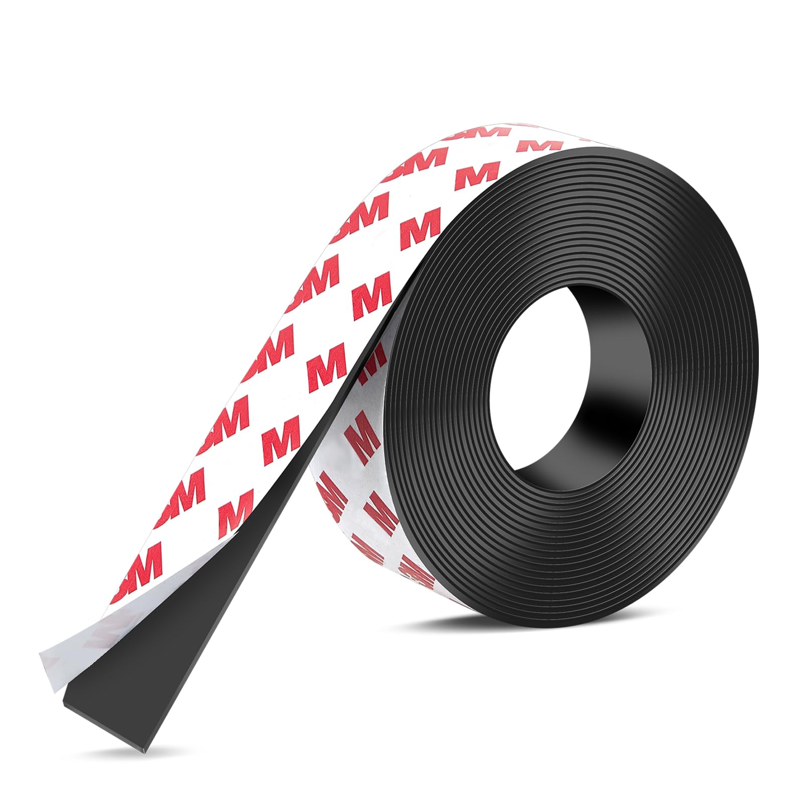 Strong Adhesive Magnetic Tape Strip Roll- 1" x 10ft, Cuttable Magnetic Sheets for,DIY Art Projects, Whiteboards, Fridge Organization - Ideal for Home, School, Office Use.(0.06" Thick)