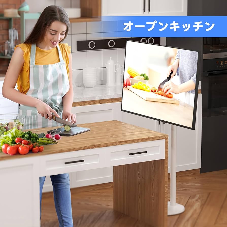 suptek テレビスタンド テレビ台 壁寄せ tvスタンド白 ML1332BW Amazon | suptek テレビスタンド テレビ台 壁寄せ tvスタンド 自立式