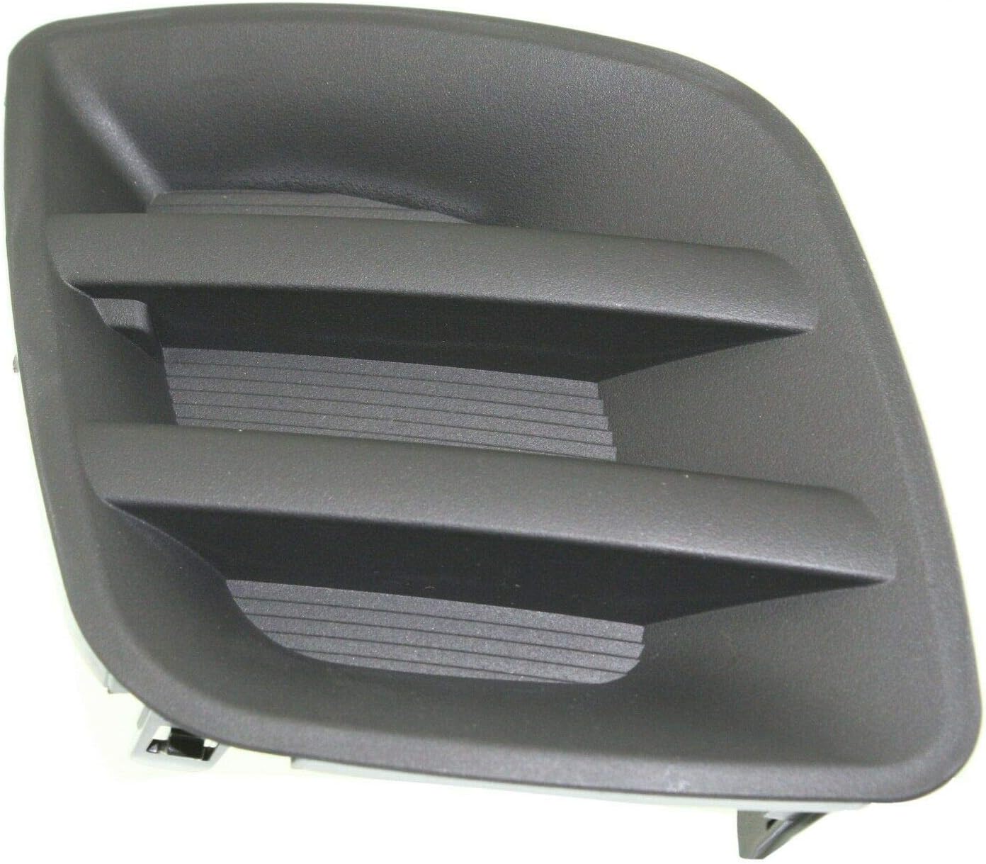 DAT AUTO PARTS Front Right Passenger Side Bumper Fog Light Lamp Hole Cover Grille Trim Replacement for 2009-2012 Toyota RAV4 Base and Sport Models Black Textured TO1039127 521270R020