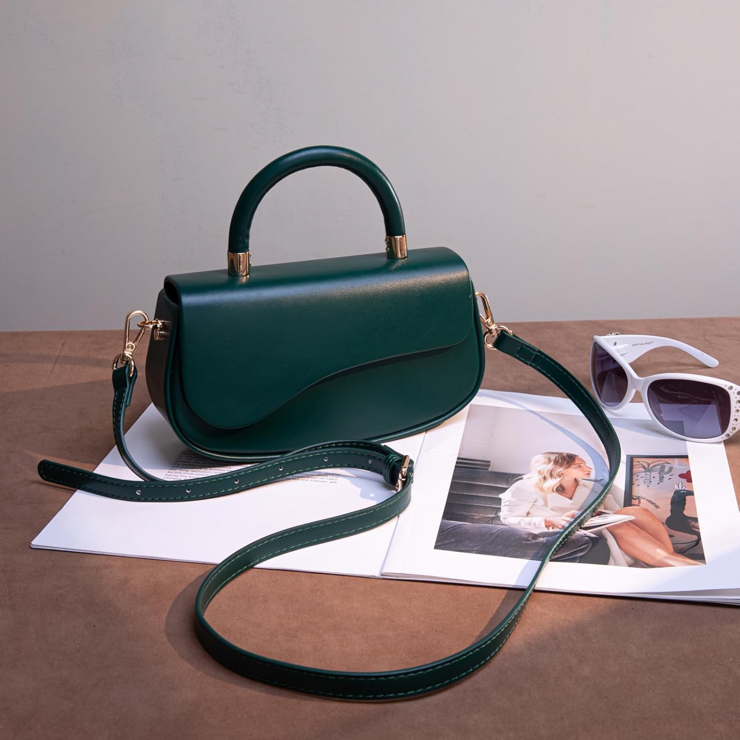 Milan Chiva Small Elegant Top Handle Purses for Women Mini Handbags Cute Crossbody Purse