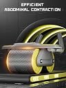 JUMIX Automatic Rebound Abdominal Wheel Ab Roller Wheel 4D Abdominal Exercise Roller with Elbow Support Workout Equipment for Core Strength Training Home Gym Fitness gallery image