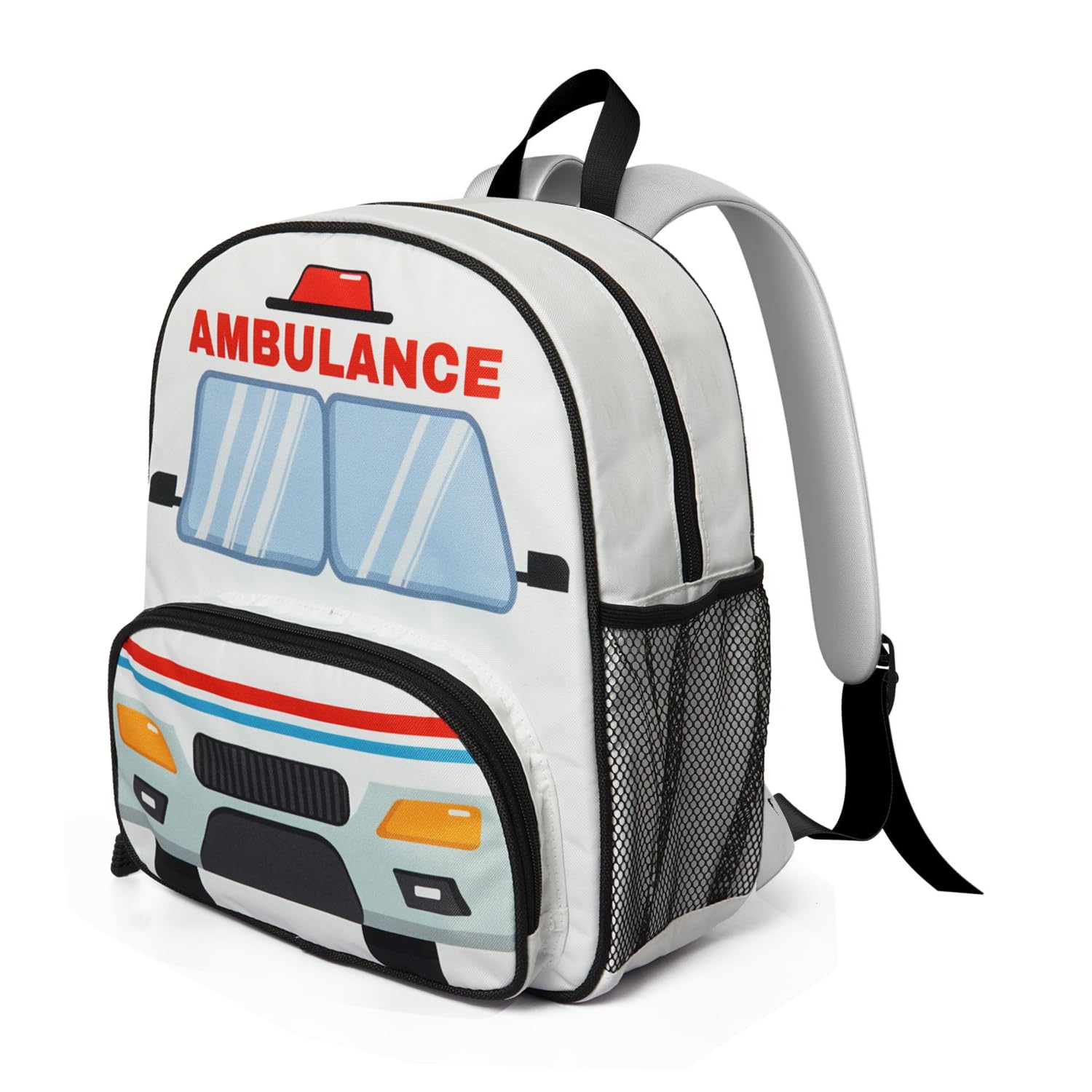 QXWREL Toddler Backpack for Girls 3-8: Preschool Kindergarten Backpack - Cute Kids Backpacks for Girls Boys-Ambulance