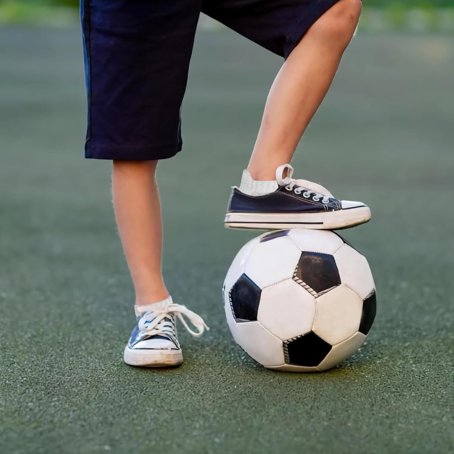 Bemeol Boys Socks 18 Pairs Kids Socks for Boys Ankle Athletic Running Low Cut Sock With Tab - Image 5