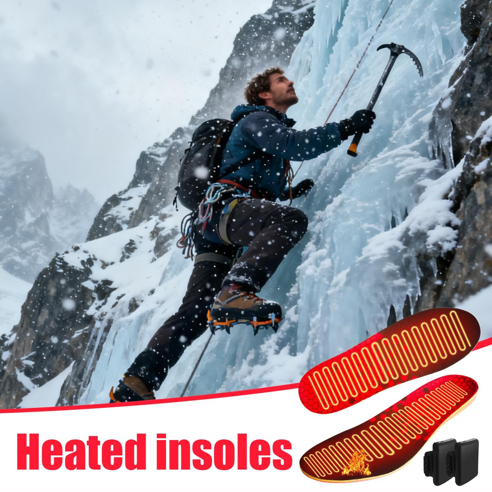 Semelles Chauffantes, Répartition Uniforme De La Chaleur, 1 Ensemble, Chauffe-pieds Rechargeables, Coussinets Chauffants De Camping, Chaleur Longue Durée, Idéales Pour Le Ski, Le Camping Ou La Randonn