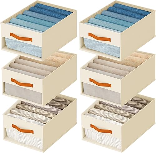 Miniatura 25 de Organizadores de armario y almacenamiento Homsorout - Juego de 8 contenedores de almacenamiento con cestas para organización Organizador de armario