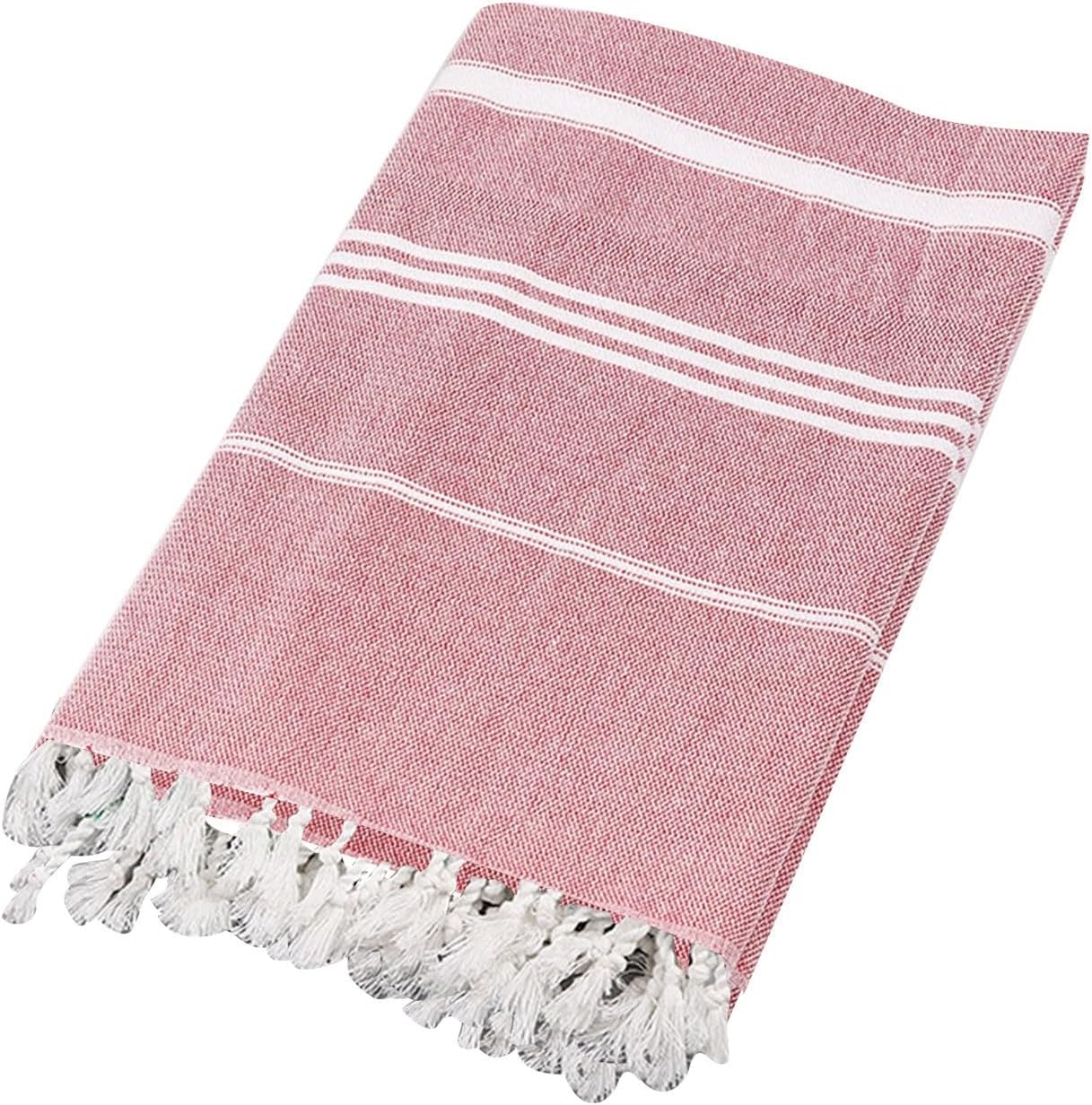 Turkish Beach Towels, 71x39 Inches Oversized Cotton Sand Free Quick Dry Beach Towel for Kids Adults,Lightweight Pool Towels Towel Racks for Bathroom,Beach Essentials for Women