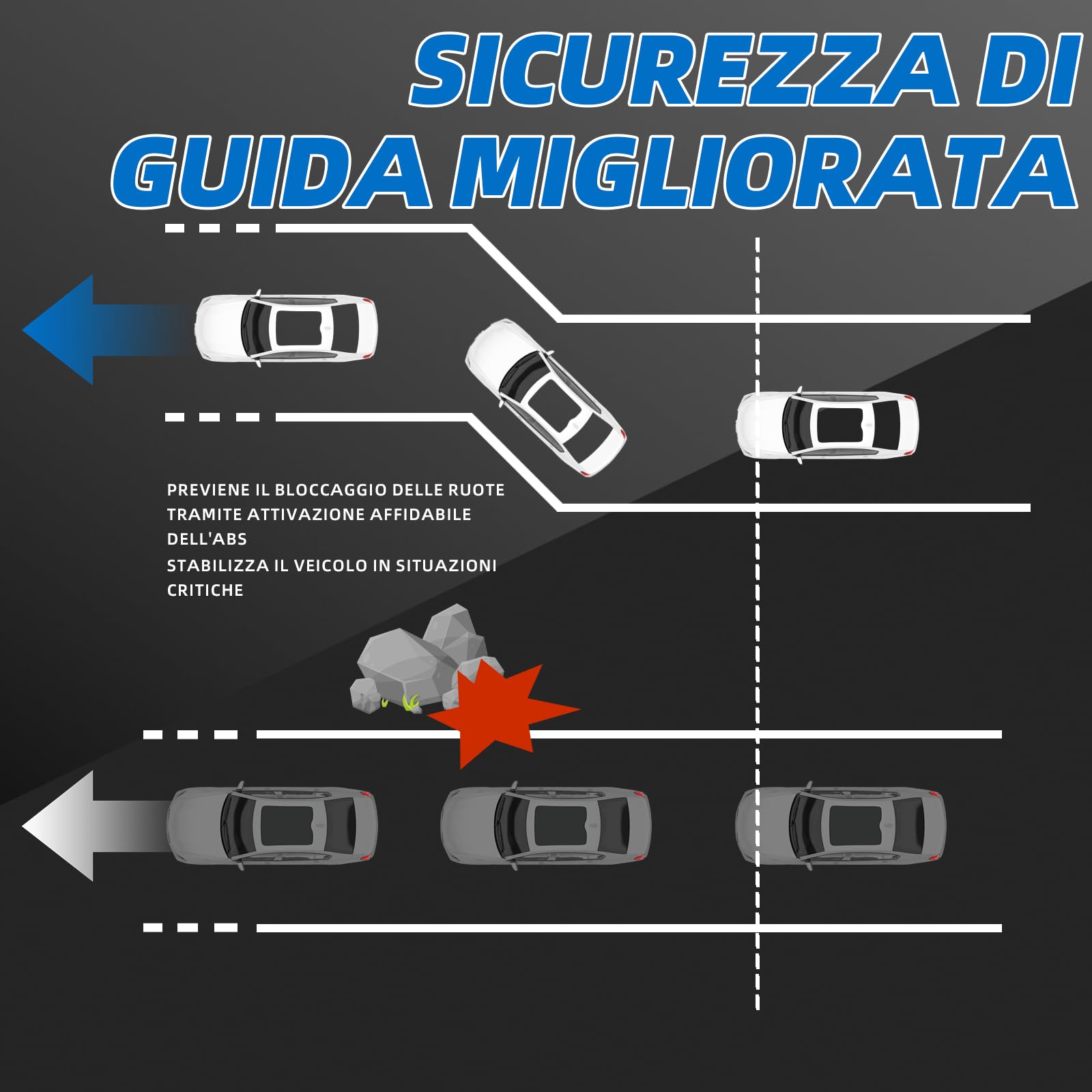 Sensore di velocità ABS anteriore posteriore sinistro destro compatibile con VW Golf V VI Audi A3 8P Skoda Octavia 1Z VW Passat B7