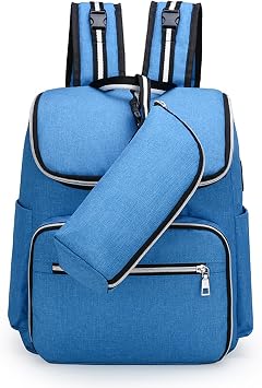 Diaper Bag Backpack with Stroller Straps, USB Charging Port, Headphone Hole, Large Baby Diaper Changing Bag Backpack