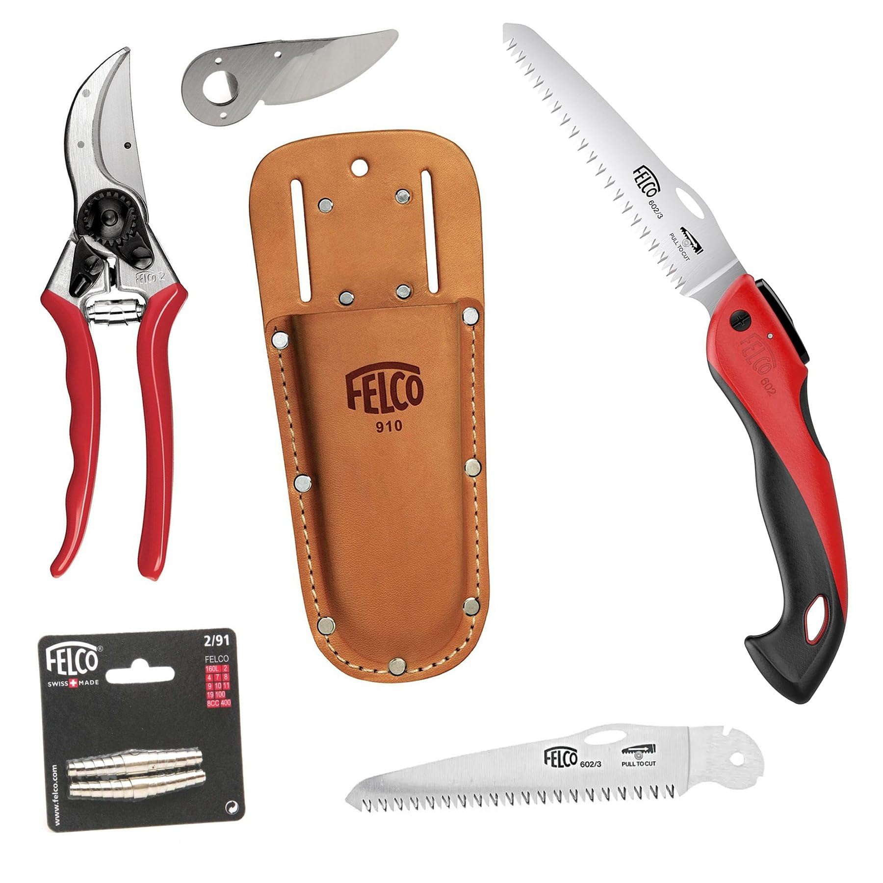 Felco Model 2 secateurs Saw and spares kit - Holster - Blade - Springs