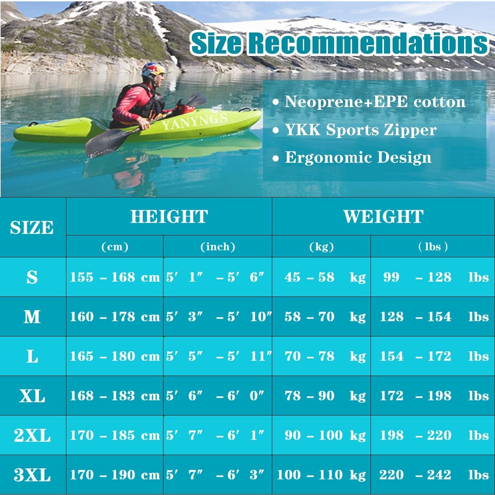 Unisex Wysoka Pływalność Przenośna Kamizelka do Wędkarstwa Muchowego Neopren Ergonomiczny Design do Snorkelingu Pływania Surfingu