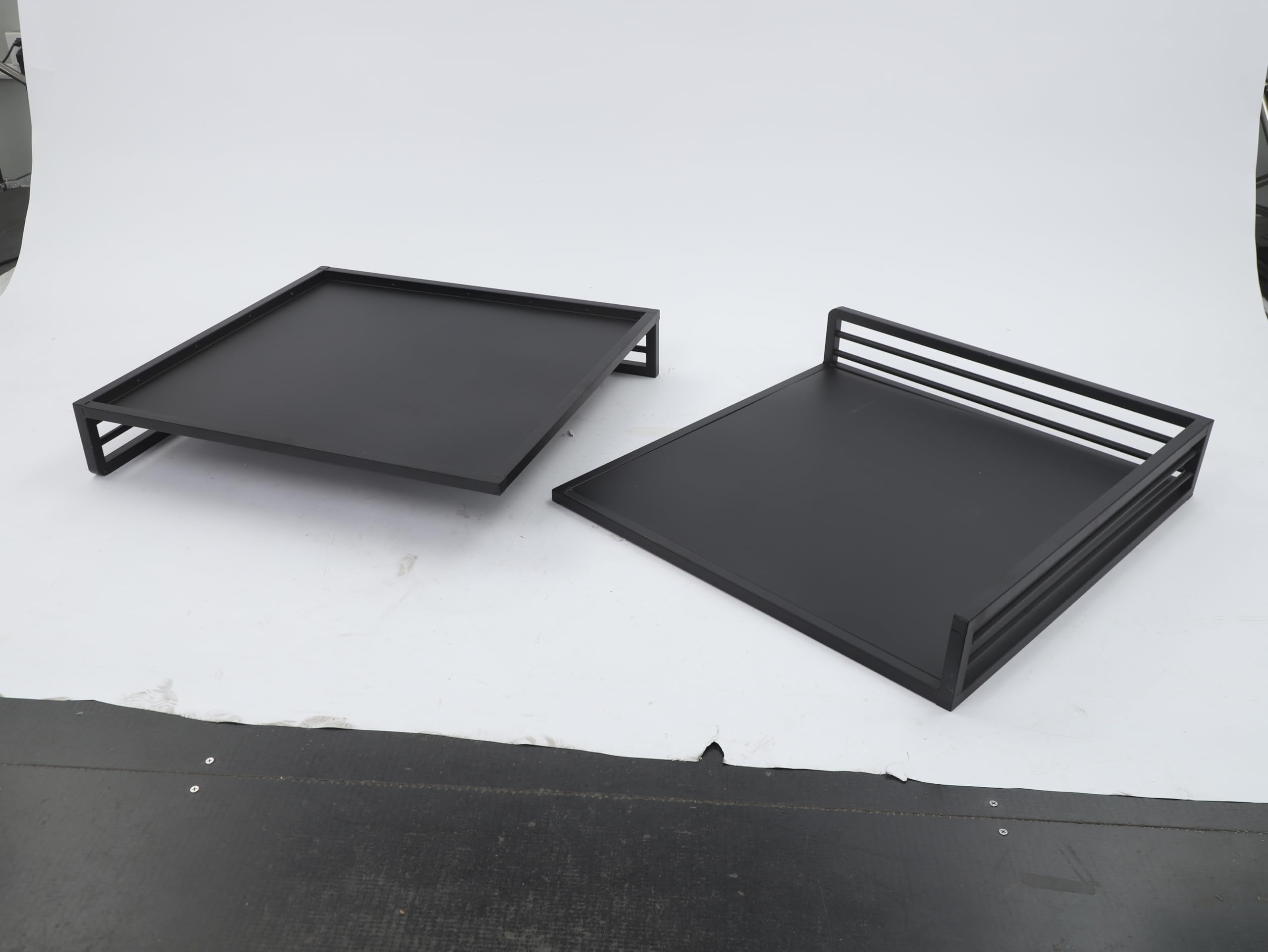 Encimera para lavadora y secadora con 2 placas de conexión, 145 x 70 x 12,7 cm, superficie de trabajo de hierro con almohadillas antideslizantes, almohadilla impermeable para almacenamiento, color