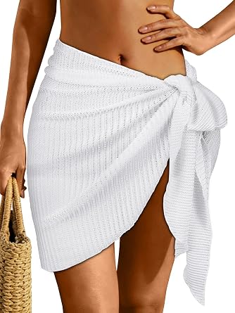 Sarong Wraps for Women Beach Bikini Knitted Swimsuit Coverup for Swimwear