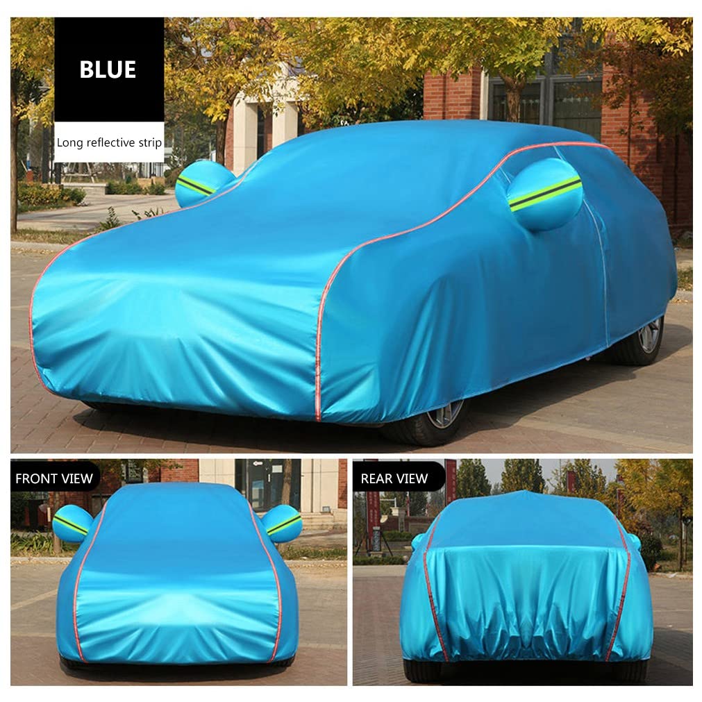 Funda de coche compatible con Mitsubishi ASX Colt Eclipse Cross Grandis Montero Outlander Pajero Pinin Pajero, a prueba de polvo Hojas de nieve Impermeable Transpirable(Color:C,Size:Outlander)