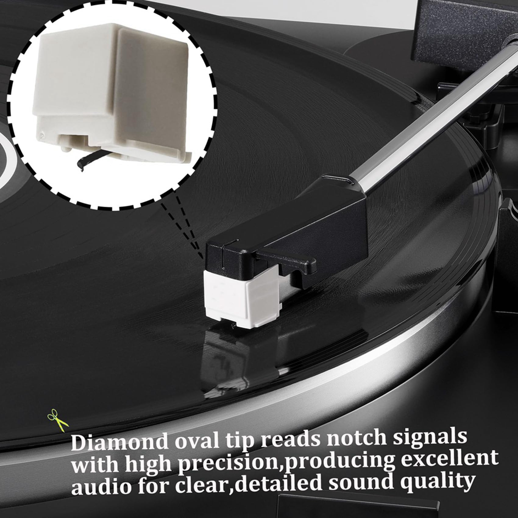 12 Puntine di Ricambio ATN3600L per Giradischi in Vinile per Giradischi AT-LP60 Giradischi Fonografo Platenspeler