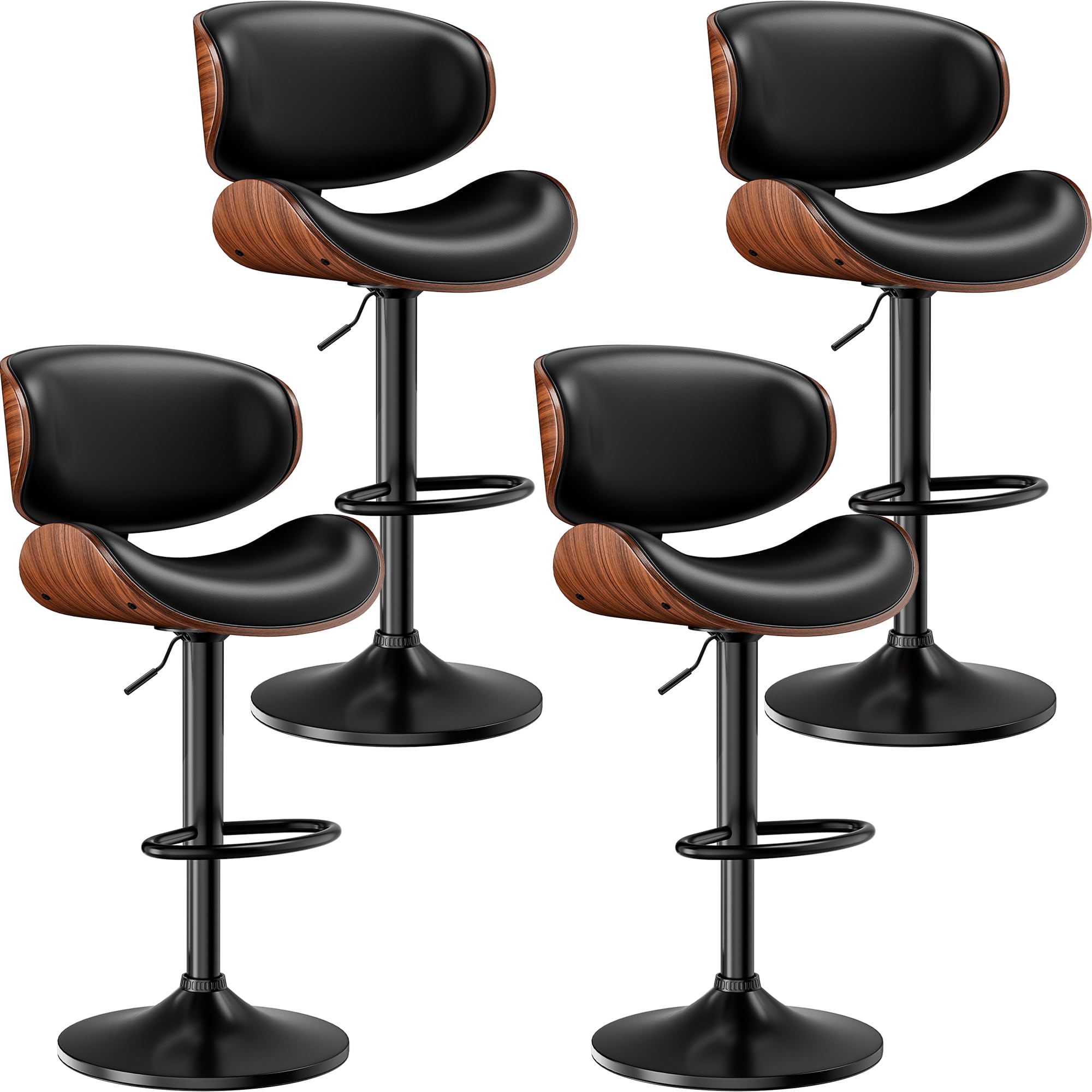 Aowos Bar Stools Set of 4