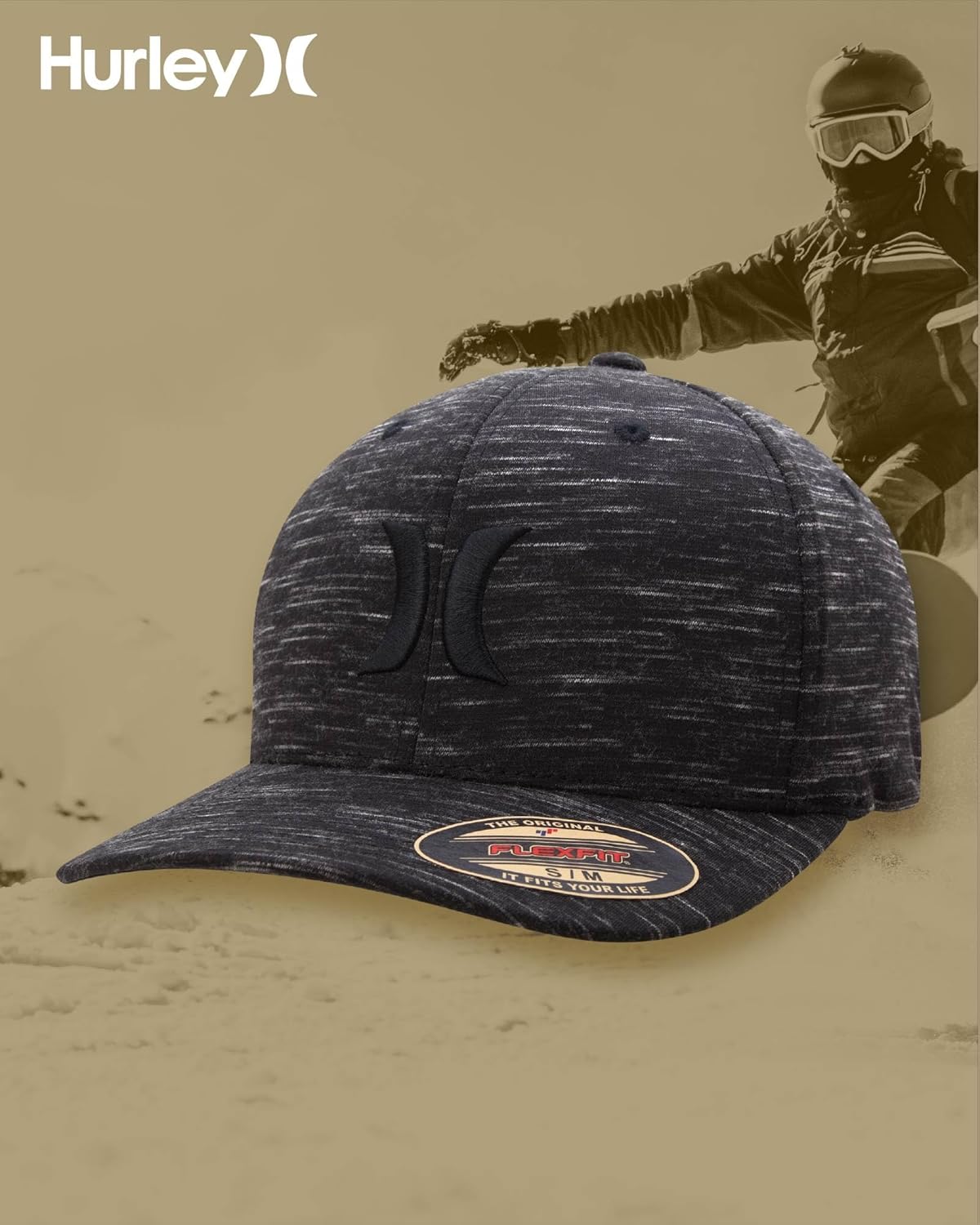 Hurley Men's Caps - One & Only Flexfit Baseball Cap - Fitted Hats for Men (S-XL) - Image 7