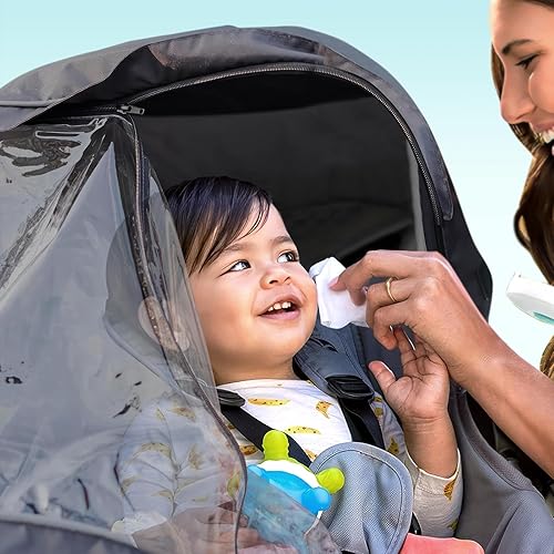 Miniatura 6 de Protector de lluvia de rendimiento, cubierta de lluvia para UPPAbaby VistaVista V2Vista V3CruzCruz V2, protege del viento, lluvia, nieve, polvo,