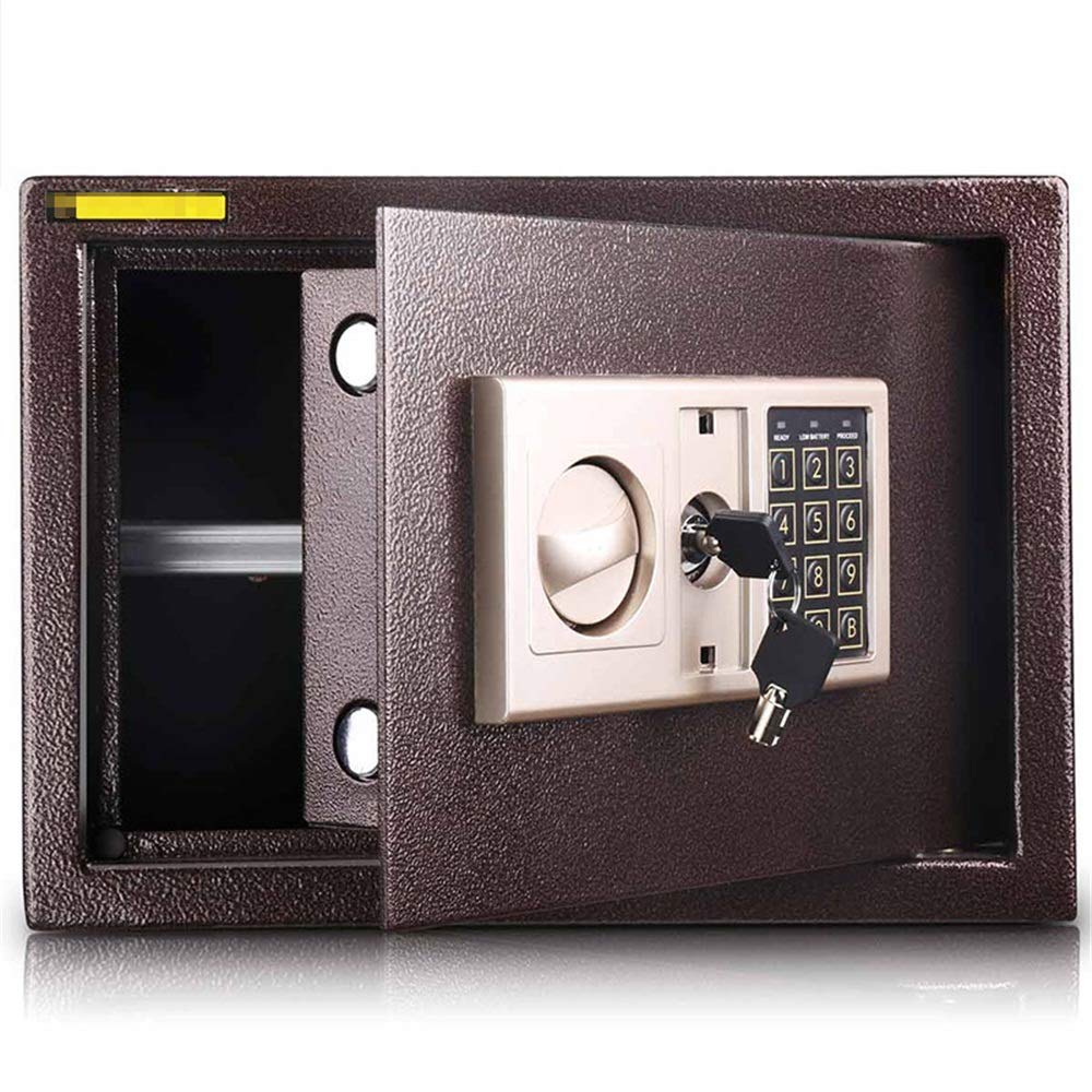 Sejf Domowy Elektroniczna Staognioodporna Skrytka Bezpieczeństwo Sejf Cyfrowy Z Klawiaturą Do Ochrony Pieniędzy I Sejfu Na Biżuterię/As Picture/35X20X25Cm