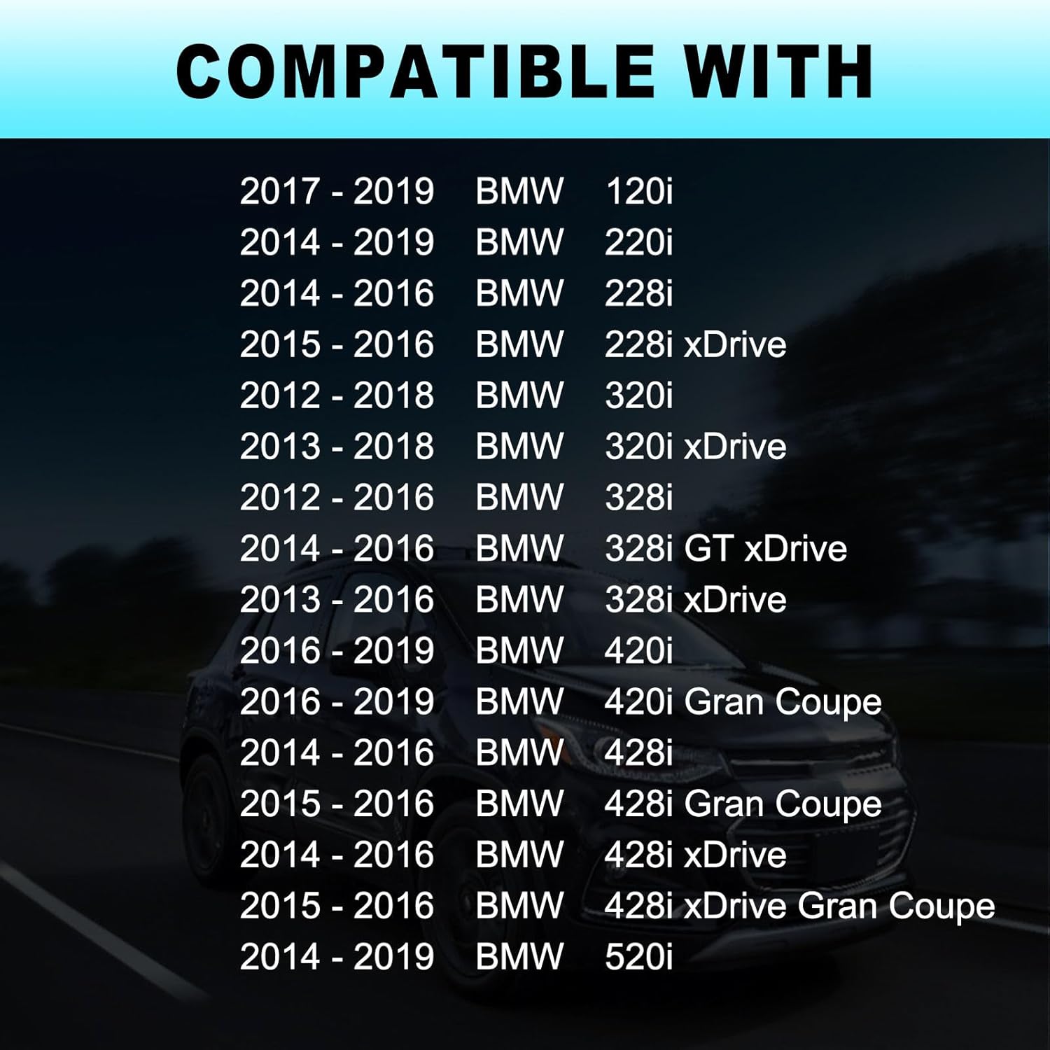 Engine Coolant Reservoir Tank w/ Sensor & Cap - Compatible with 2012-2019 BMW 120i, 220i, 228i, 320i, 328i, 420i, 428i, 520i L4 2.0L | Replaces# 17137609469