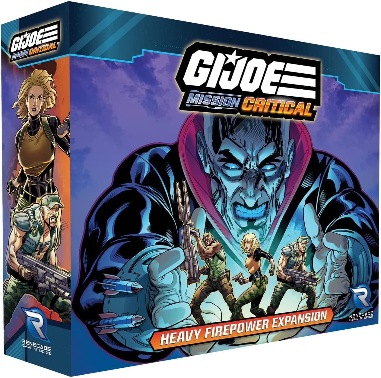 Renegade Game Studios G.I. Joe Mission Critical Heavy Firepower Expansion - Board Game with New Heroes and Villains, Ages 14+, 2-5 Players