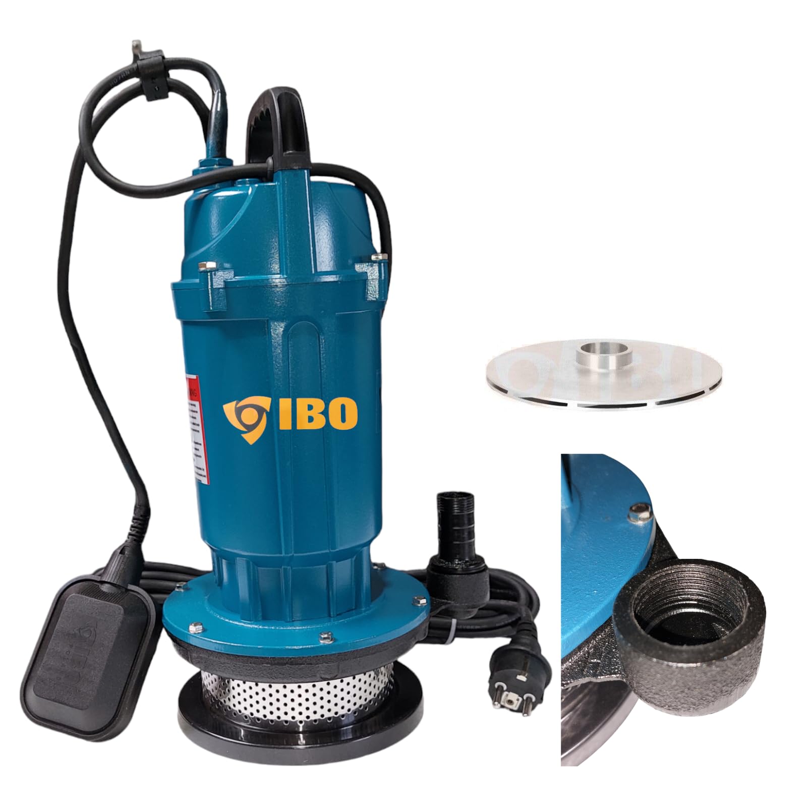 PAG-WQX - Hochdruck Zisternenpumpe Tauchpumpe Wasserpumpe Pumpe 3,5bar - 9000L/h für Gartenbewässerung Zisternenentleerung