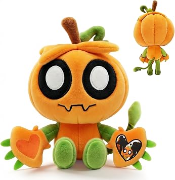 World Gourdy Pumpkin Dandy Teddy Plush, Cute Soft Plushies Stuffed Animal Gifts for Adult Game Fans Decoration 1pcs