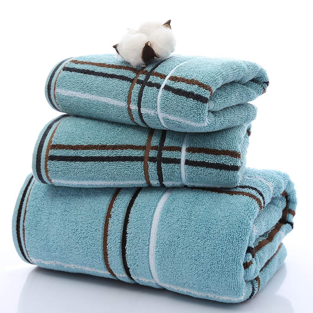 Serviette de bain absorption d'eau maximale coton épais lot de 3