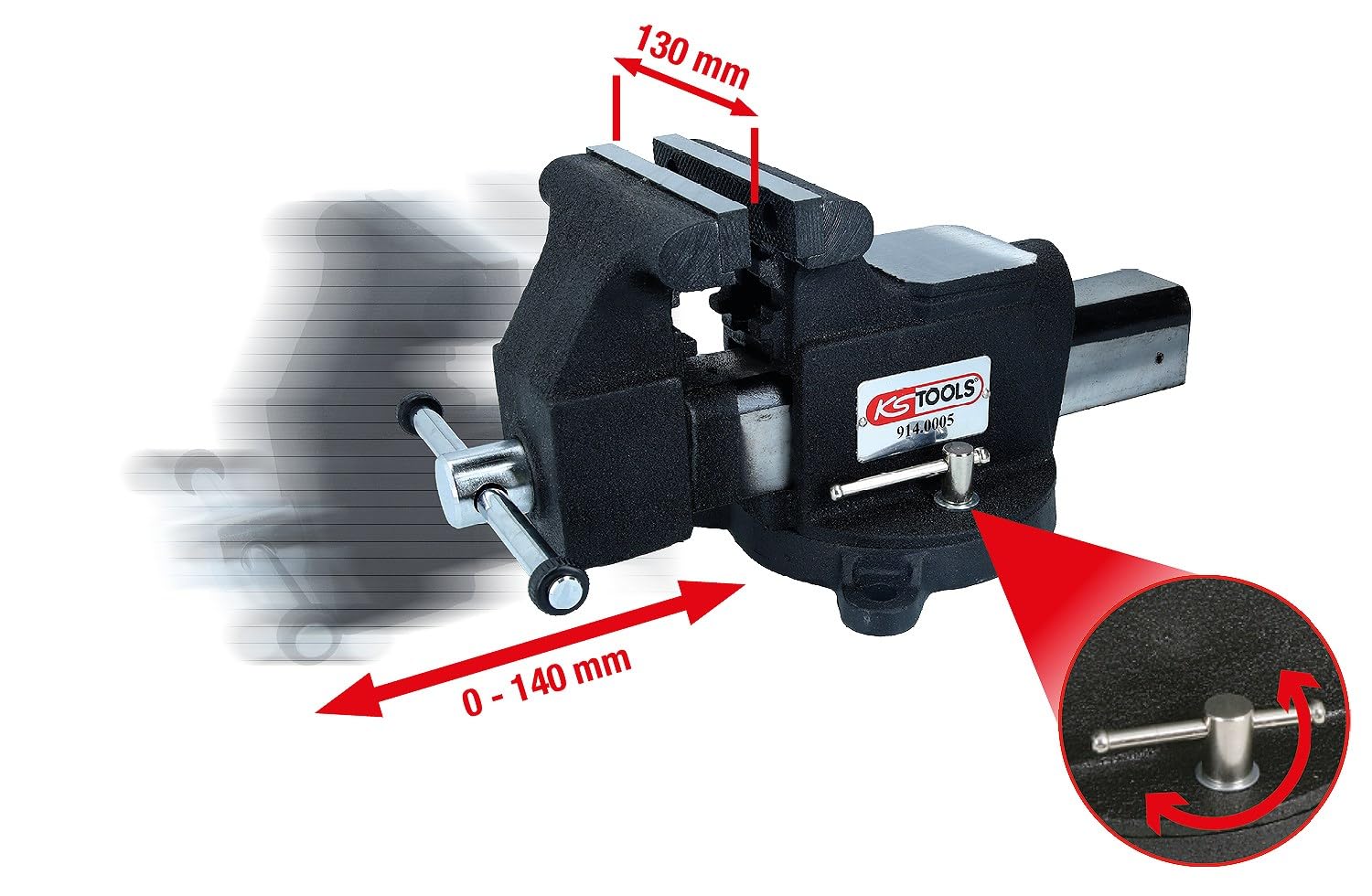 KS Tools 914.0005 Imadło stołowe, 5"