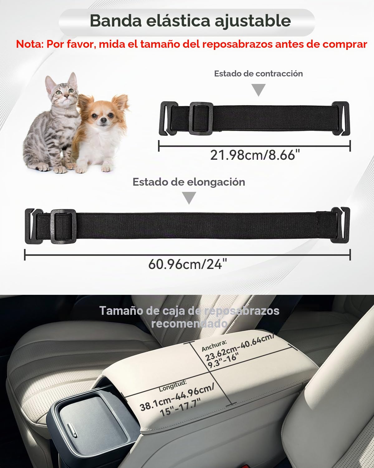 Petsfit Asiento de Perro de Consola de Centro de Coche para Perros Pequeños Gatos, Silla de Coche para Perro con Cinturones de Seguridad Mejorados, Lavable para Perros Pequeños de hasta 5KG