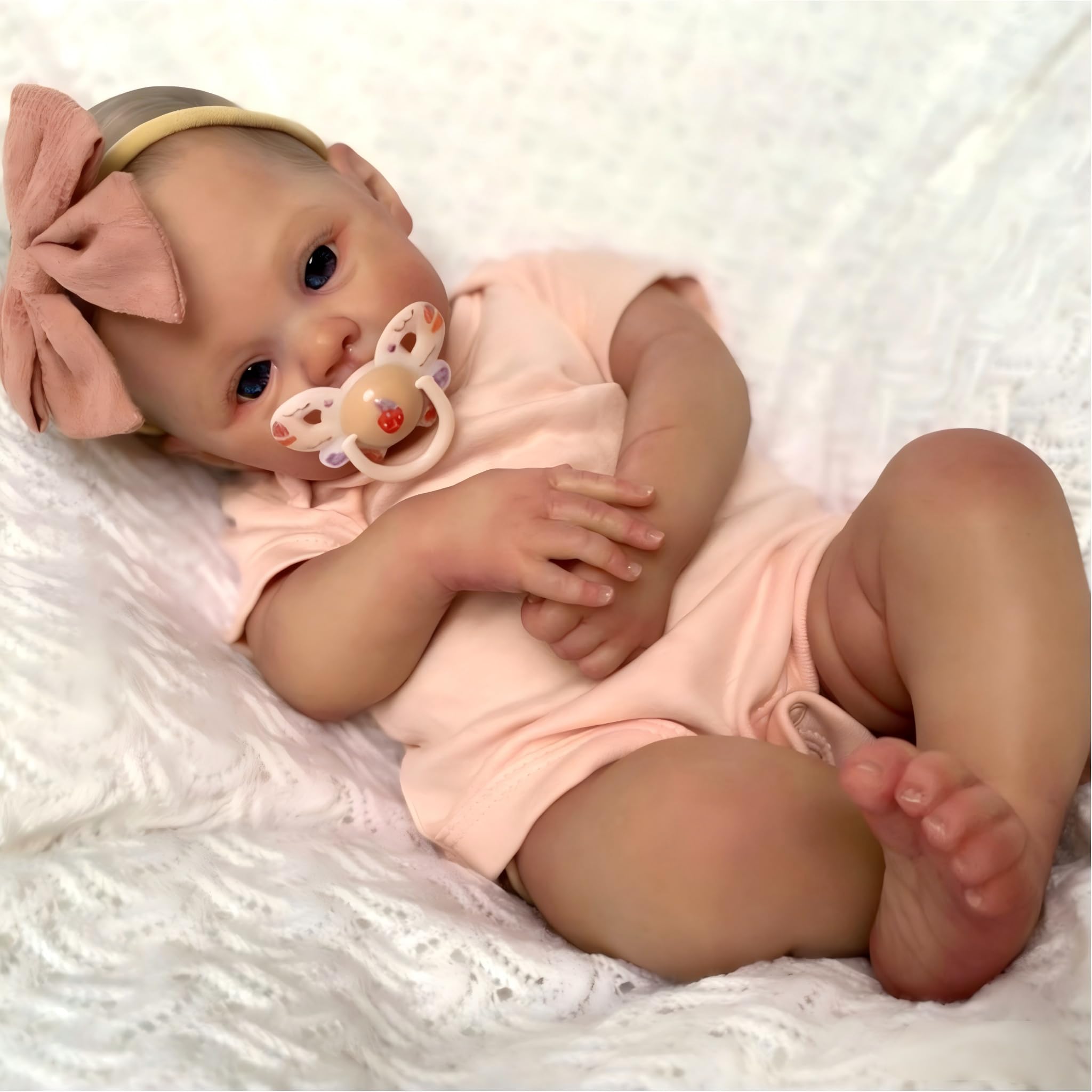 iCradle Dolls Reborn Newborn Baby Reborn Girls 19 inch Soft Silicone Realisit...