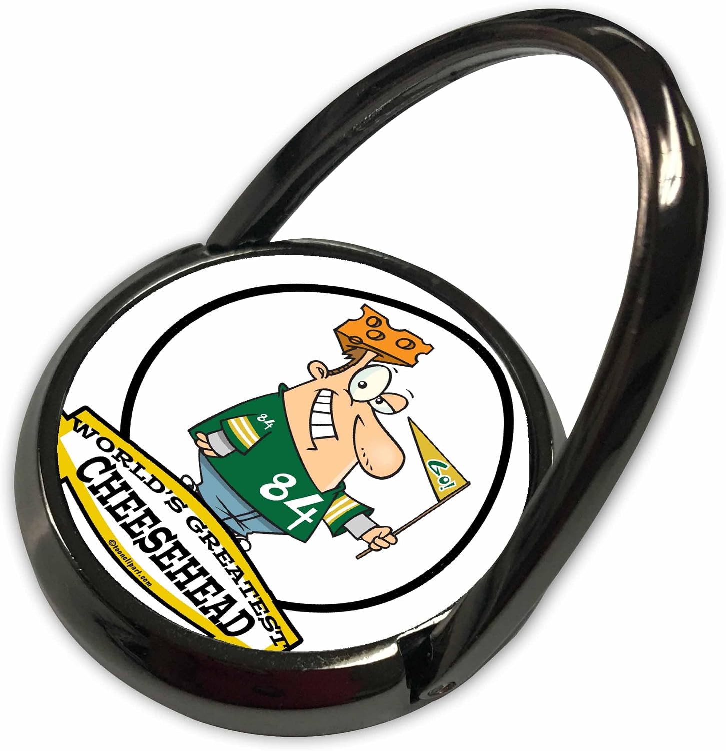 3dRose Funny Worlds Greatest Cheese Head Cartoon Phone Ring