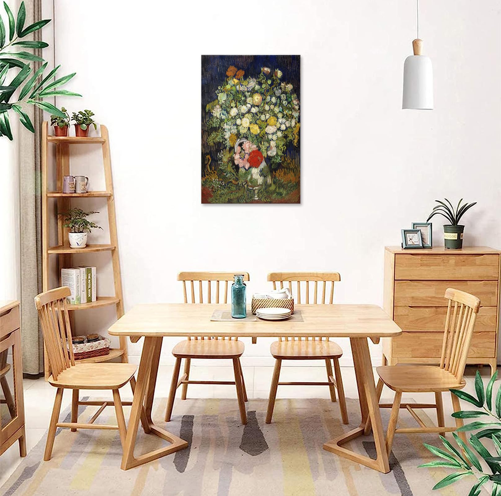 Amazon.co.jp: ゴッホの「花瓶の花束」アート絵画レプリカ壁掛けホーム