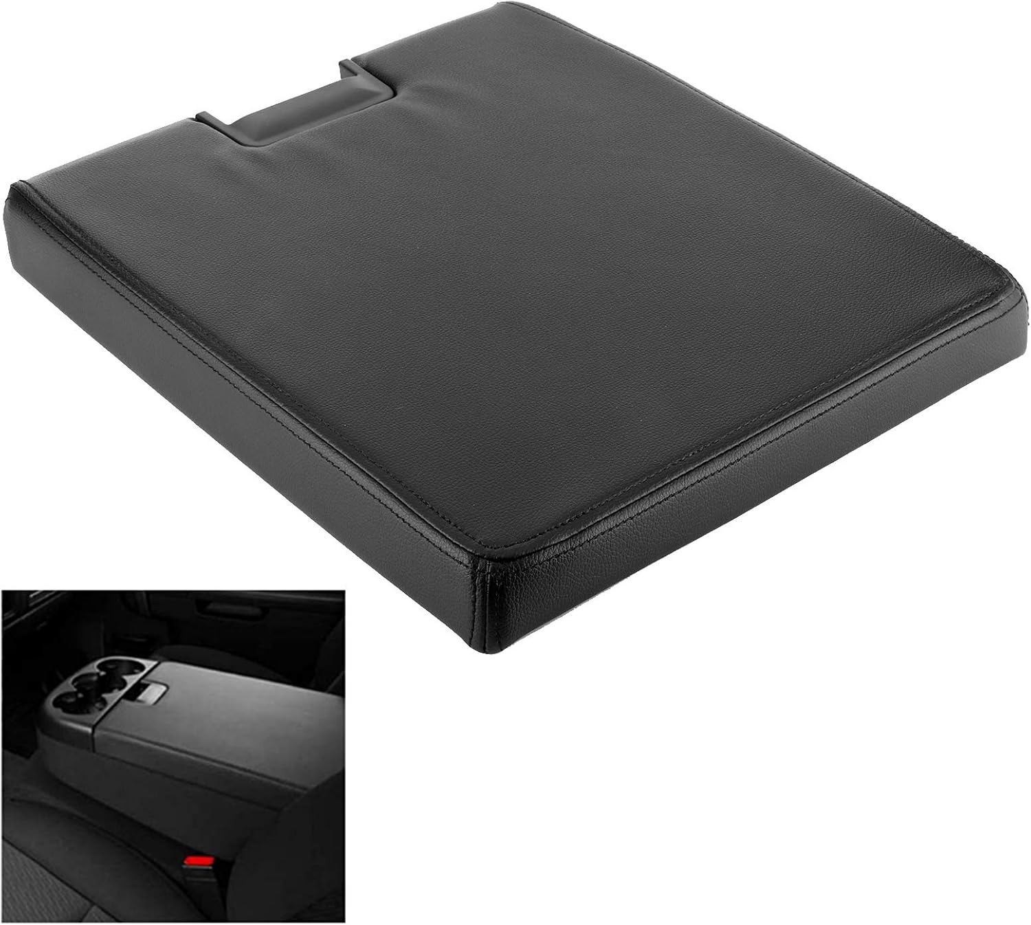 Center Console Lid Armrest Cover Replacement Fit for 1500 2500 HD 3500 1500 1500 2500 Front Split Bench with ABS Artificial Leather Easy Installation