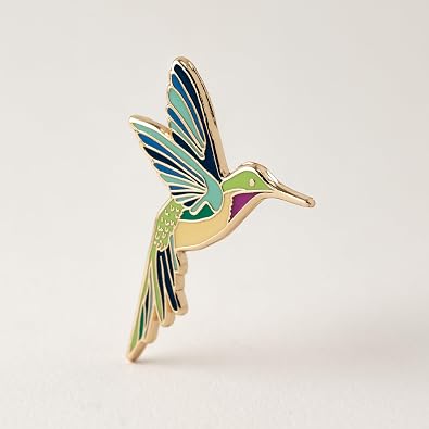 Cute Hummingbird Enamel Pin Hard Enamel Hummingbird Lapel Pin, Colorful Hummingbird Brooch, Perfect Gifts for Hummingbird Lovers