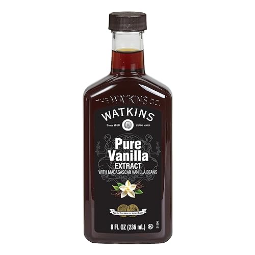 Watkins Extracto de vainilla puro, sin OMG, Kosher, botella de 8 onzas, paquete de 1