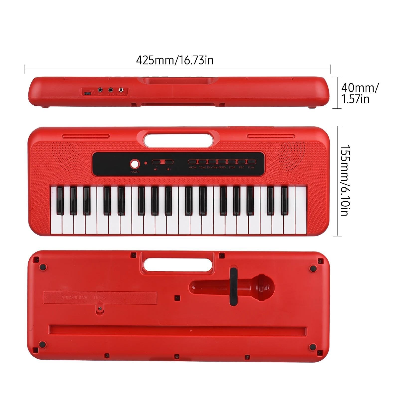 Pianoforte Elettronico A 37 Tasti Preimpostati 10 Demo Supporta La Registrazione Della Tastiera Musicale Portatile Per Cuffie Pianoforte Elettronico per Principianti