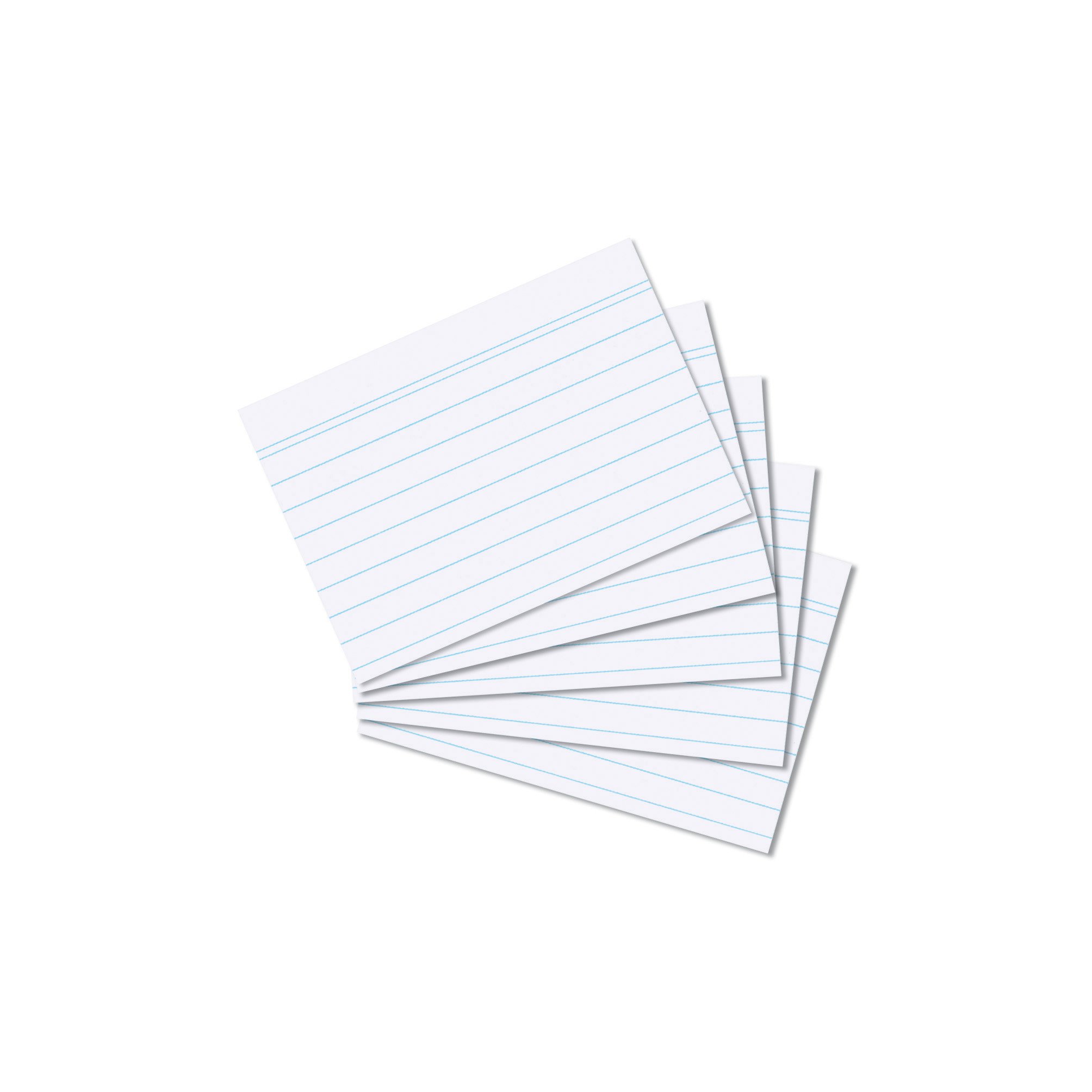 Herlitz Karteikarten A8, weiß, liniert, 170 g/m² (5000 Stück)