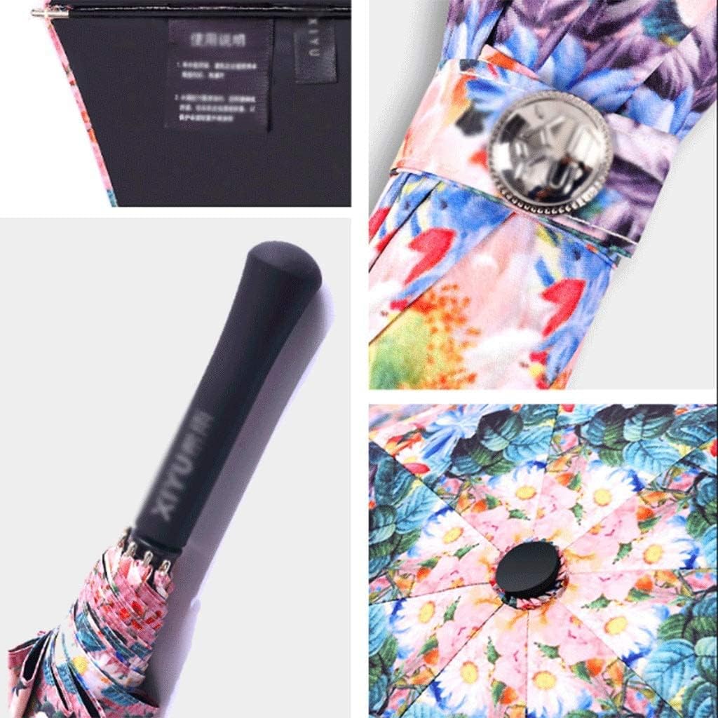 Portable Umbrella for Travel Creative Umbrella with Sun Protection and UV Protection Sun and Rain Dual-Purpose Sun Umbrella Umbrella Outdoor(F)