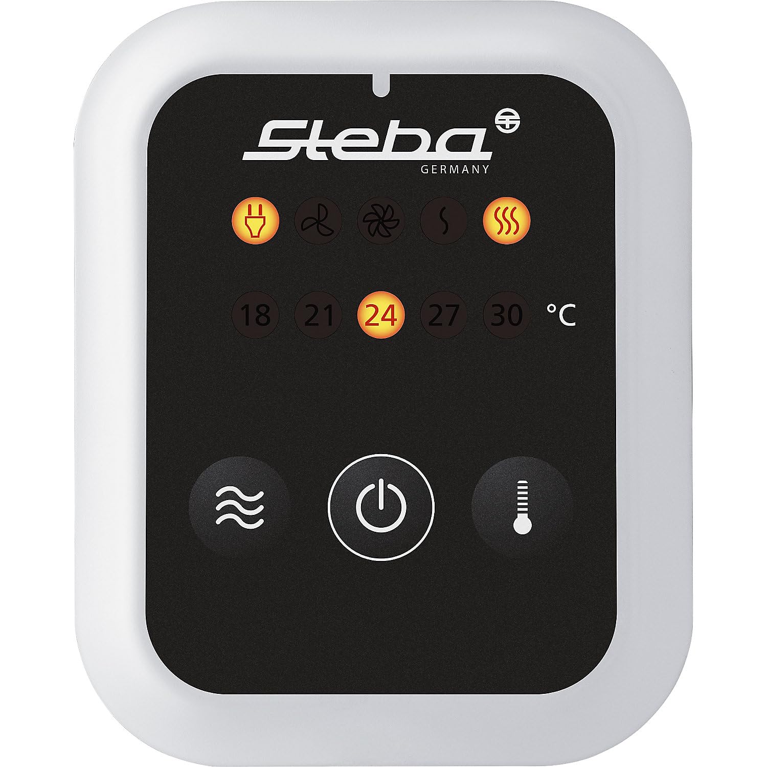 Steba Germany 352000 VTH 2 Ventilateur sur pied HOT & Cold 2000 W Blanc/argenté