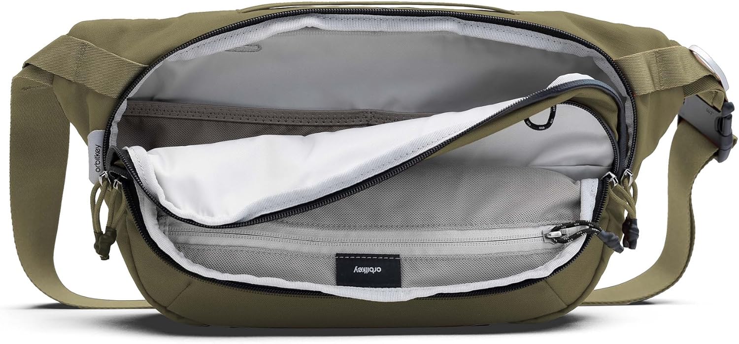 Orbitkey Urban Sling Plus – Compact Crossbody Bag with Adjustable Strap & Quick Access Pockets – Lightweight Everyday Carry Sling for Travel, Work, Gym & Outdoor Adventures (Olive)