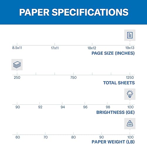 Miniatura 2 de Hammermill Cartulina, copia a color premium, 100 libras, 19 x 13-1 paquete (250 hojas) - 100 brillantes, cartulina fabricada en los Estados Unidos,